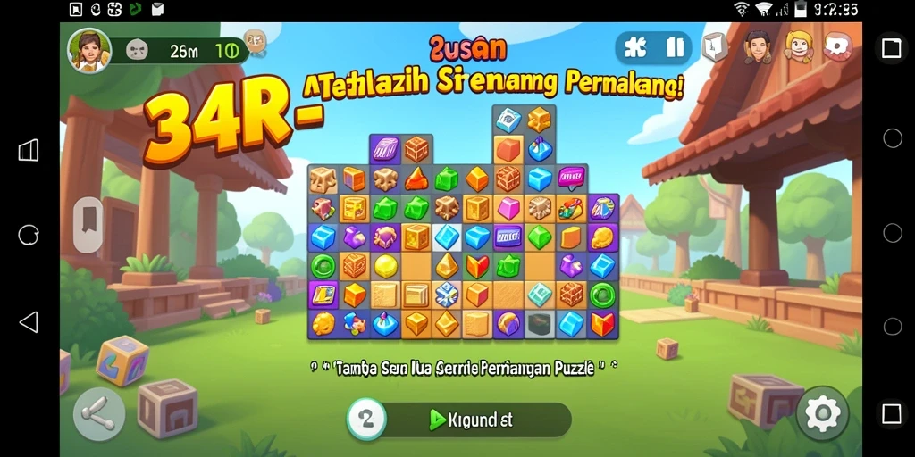 Tampilan gameplay <strong>34R</strong> menyajikan tantangan puzzle yang menarik.