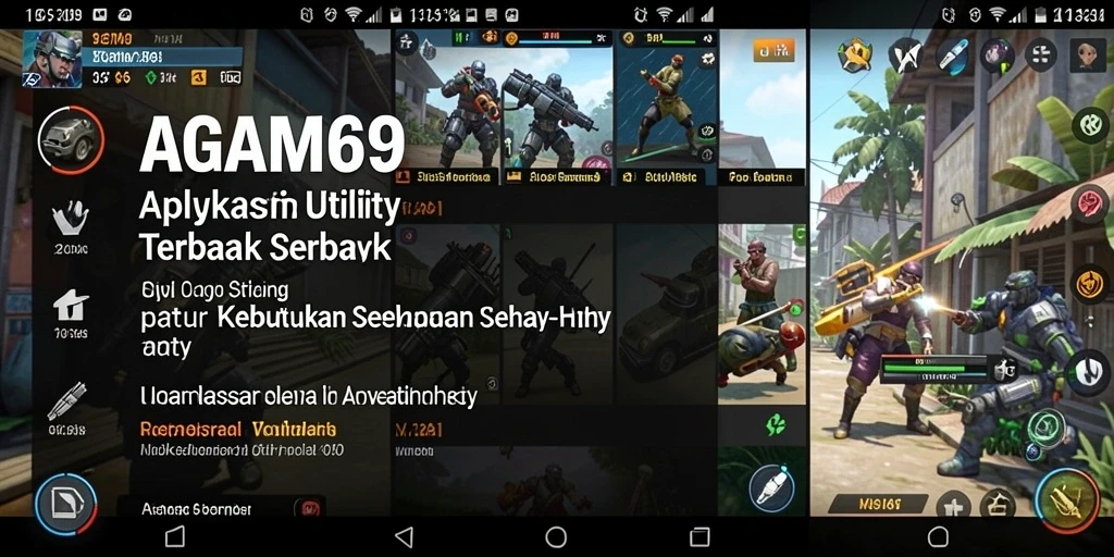 Screenshot utama AGAM69 menampilkan antarmuka yang ramah pengguna dan fitur Utility.