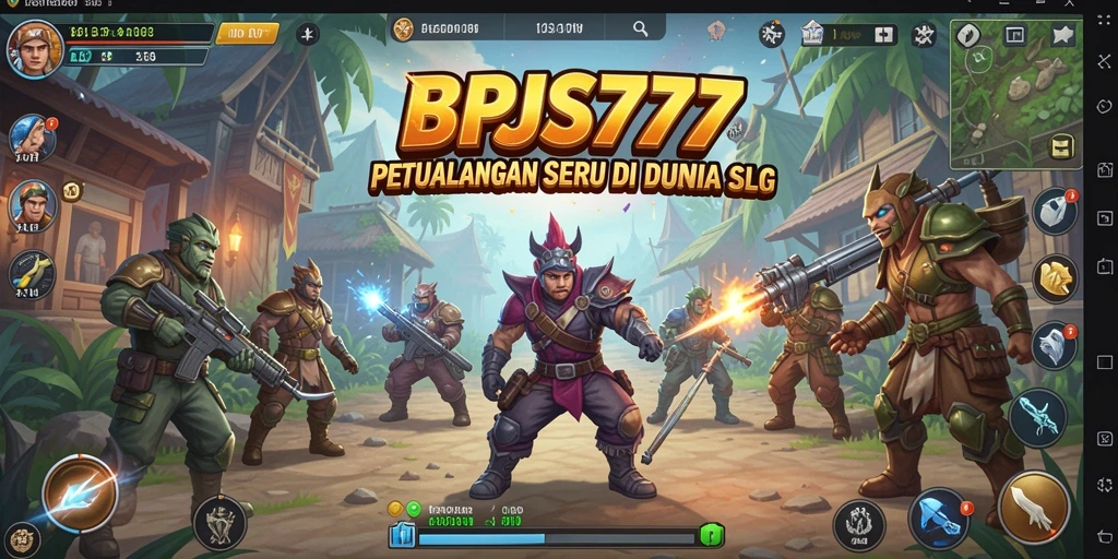 Screenshot gameplay BPJS777 menampilkan pertempuran strategis yang intens.