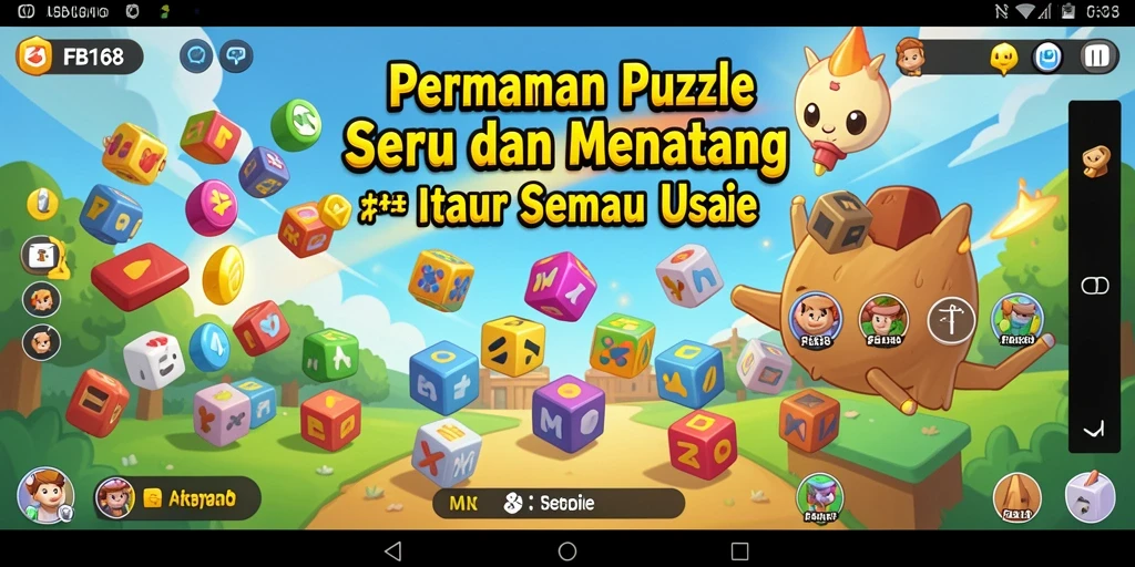 Tampilan gameplay FB168 dengan teka-teki menantang yang seru.