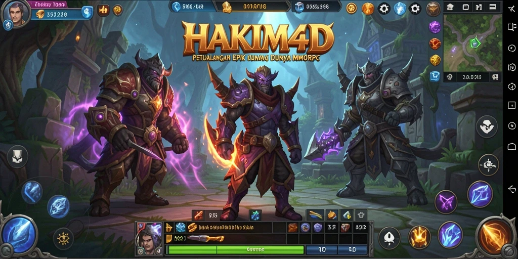 Tampilan menarik dari gameplay MMORPG HAKIM4D.