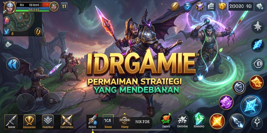 Tampilan gameplay strategi yang mendebarkan di IDRGAME.