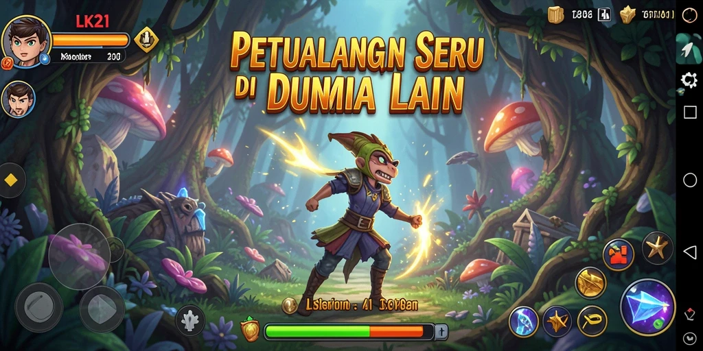 Screenshot gameplay <strong>LK21</strong> menampilkan momen menegangkan dalam petualangan.