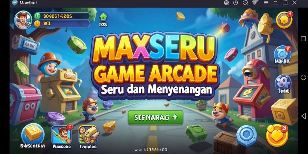 Tangkapan layar dari gameplay MAXSERU yang penuh aksi.