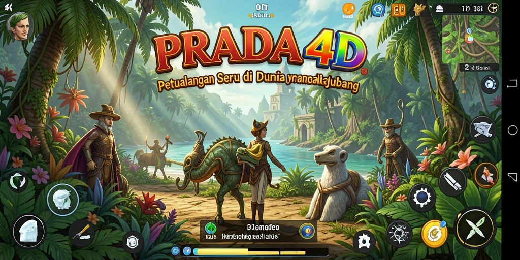 Tampilan gameplay PRADA4D yang menakjubkan dalam dunia petualangan.