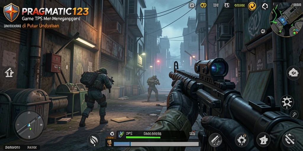 Screenshot gameplay PRAGMATIC123 menampilkan aksi tembak-menembak yang mendebarkan.